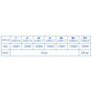 Barras linguales de cera para esqueléticos - Media caña